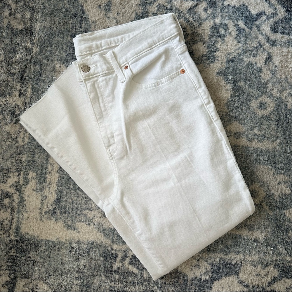 GAP Kick Fit High-Rise White Denim